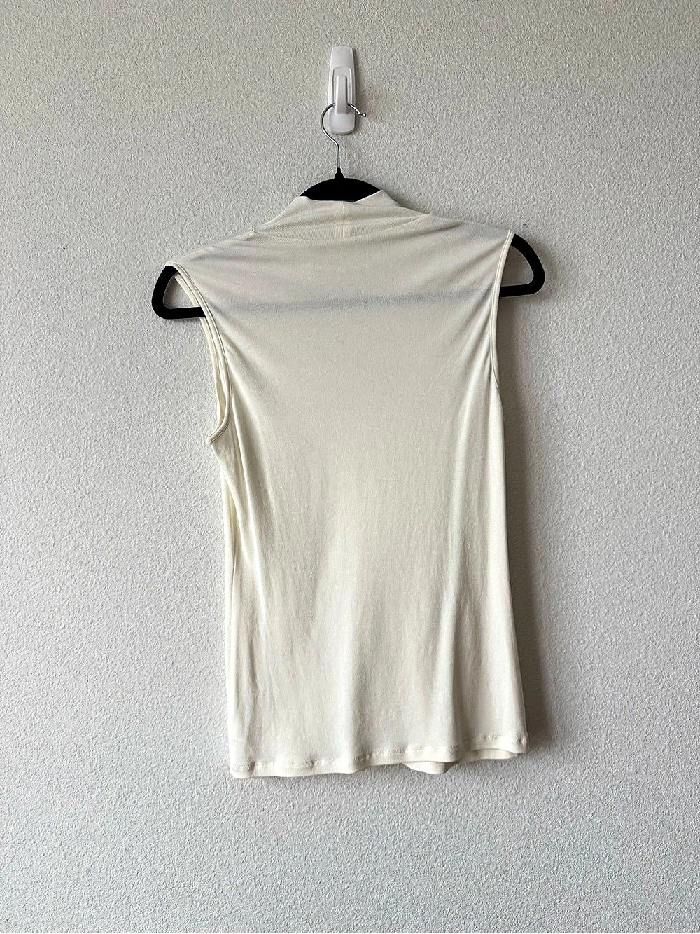 NWT Theory Turtleneck Tank Top White Small - Picture 2 of 5